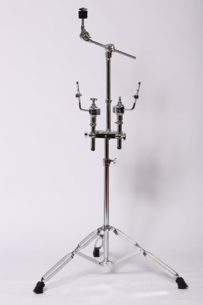 PC Drums T-5G Подставка для двух томов с журавлём для тарелок, хром