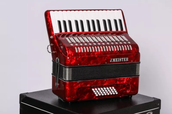 J.Meister BM1306-RED аккордеон, 32/30, красный, с кейсом