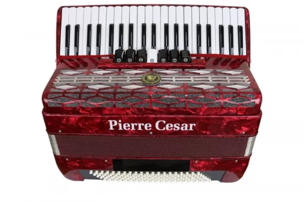 Pierre Cesar PCA2008 RDР аккордеон 120/41 7+2 цвет красный перламутр