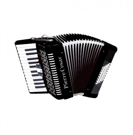 Pierre Cesar PCA-2648 BKP аккордеон,48/26,3 регистра,чёрный перламутр