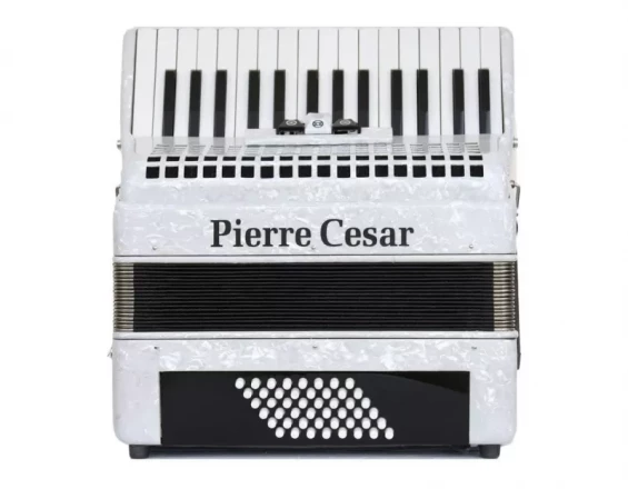 Pierre Cesar PCA3048B WHP аккордеон 48/30, 3 регистра, цвет белый