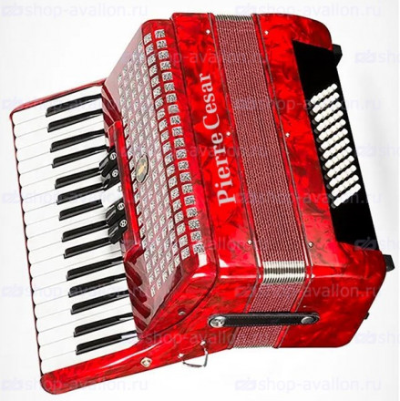 Pierre Cesar PCA3460 RDP Аккордеон 60/34 5 регистров цвет красный