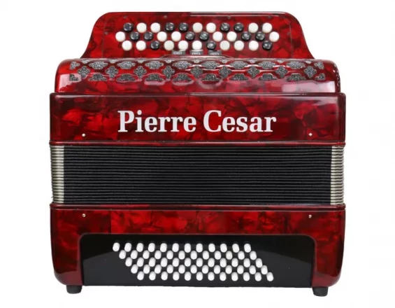 Pierre Cesar PCB-3460 RDP баян 34/60 3 регистра цвет красный