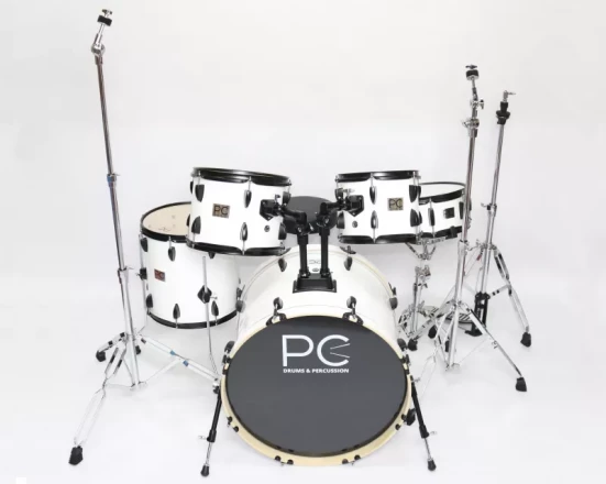 PC Drums WIN2205W ударная установка, 5 барабанов, стойки, белая