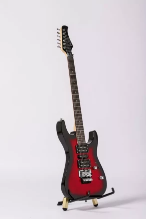 Pierre Cesar MEC9731 RDSG электрогитара, 6 струн, HSH, красная