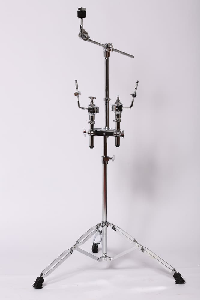 PC Drums T-5G Подставка для двух томов с журавлём для тарелок, хром