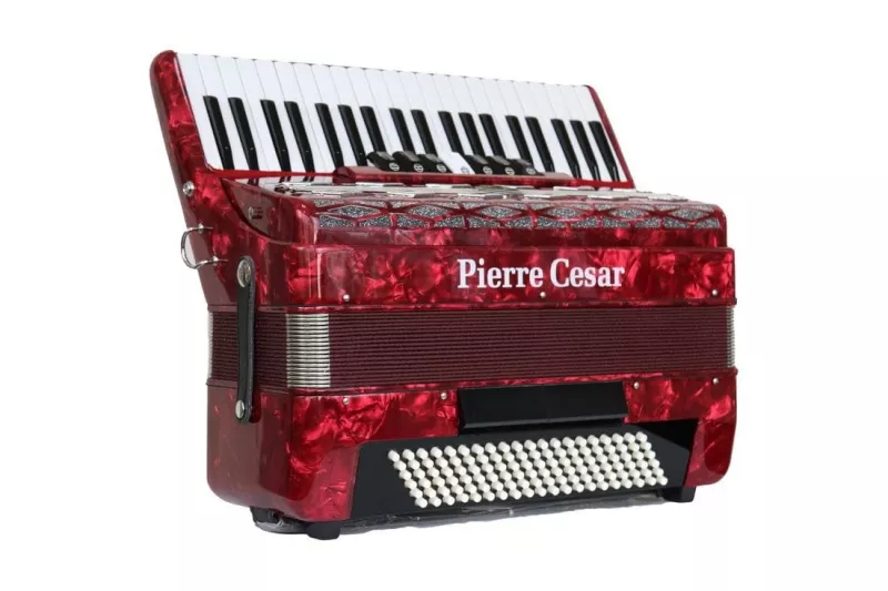 Pierre Cesar PCA2008 RDР аккордеон 120/41 7+2 цвет красный перламутр