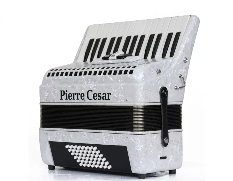 Pierre Cesar PCA3048B WHP аккордеон 48/30, 3 регистра, цвет белый