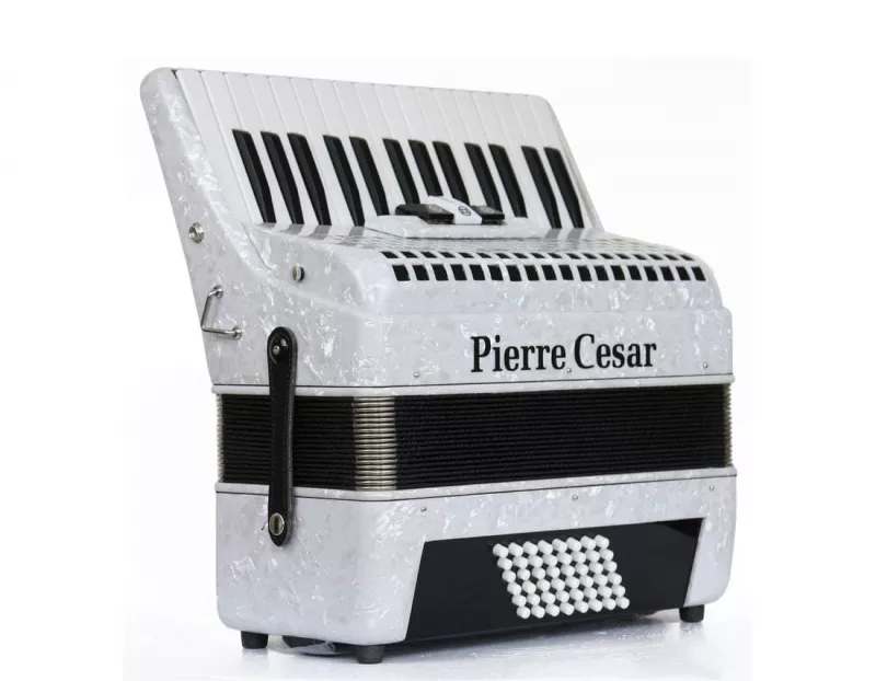 Pierre Cesar PCA3048B WHP аккордеон 48/30, 3 регистра, цвет белый