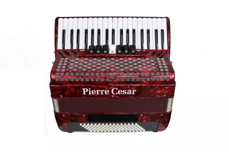 Pierre Cesar PCA3796 RDP Аккордеон 96/377+2 регистры цвет красный