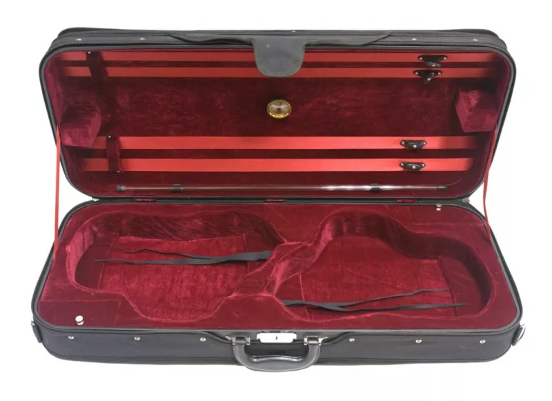 Pierre Cesar VLS96 4/4 футляр для 2х скрипок, прямоугольный, черный